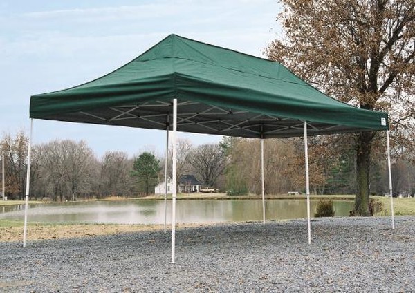 Vihreä pop up teltta