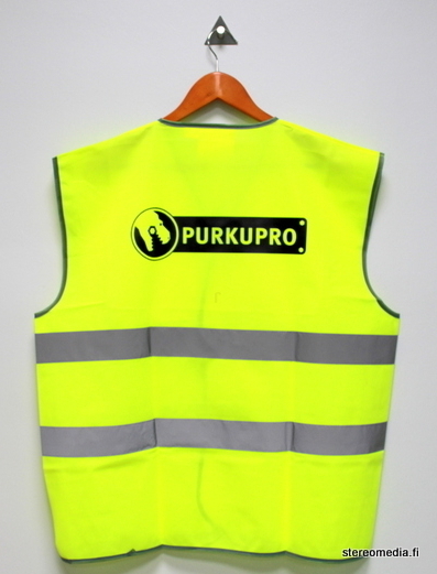Turvaliivit logopainatuksilla Turvaliivit logopainatuksilla