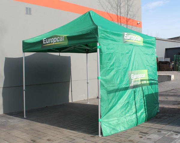 3x3m mainosteltta Europcar