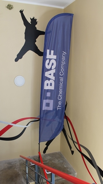 BASF mainoslippu 4,8m