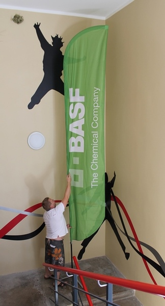 BASF mainoslippu 4,8m